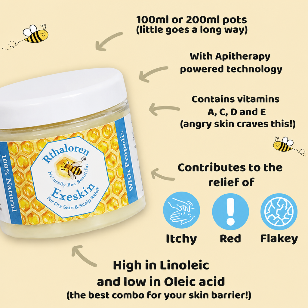 Rthaloren Bee 100% Natural skin Balm - Dry Skin & Scal
