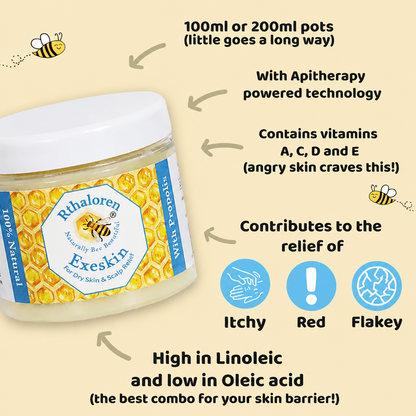 Rthaloren Bee 100% Natural skin Balm - Dry Skin & Scal