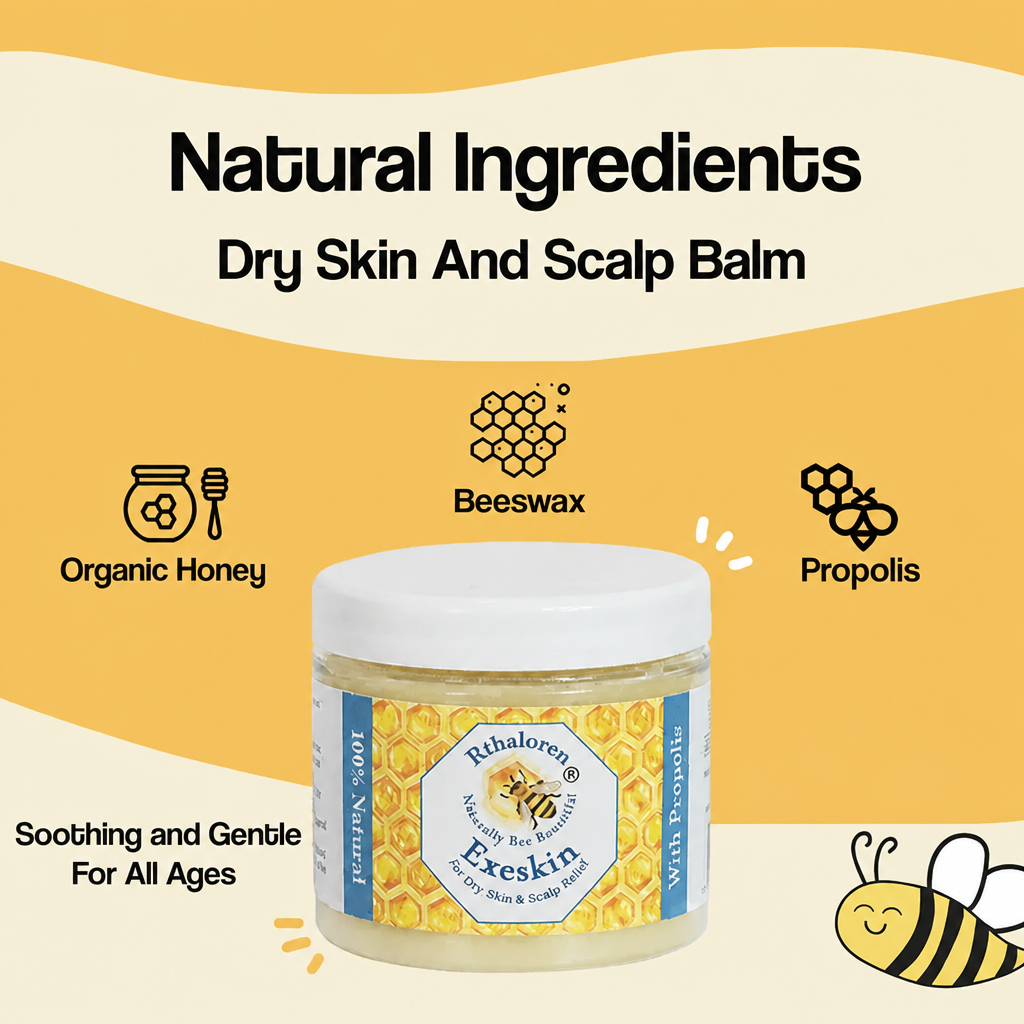 Rthaloren Bee 100% Natural skin Balm - Dry Skin & Scal